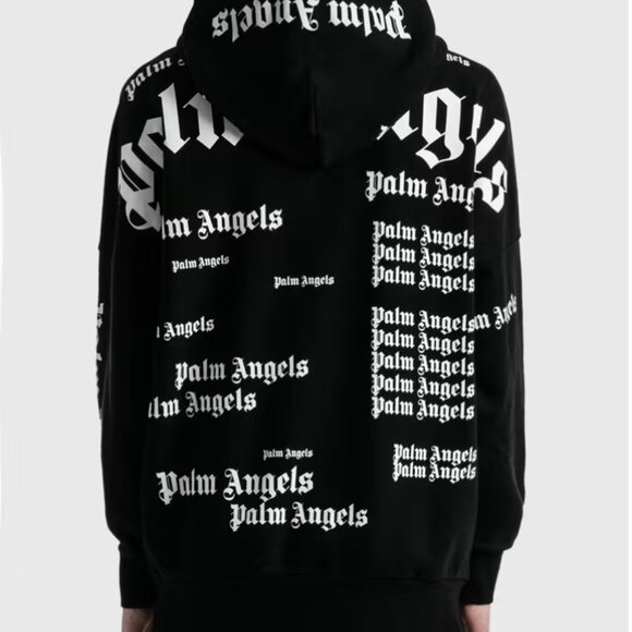 Palm Angels Ultra Logo Oversized Hoodie black SZ Large - Picture 5 of 11